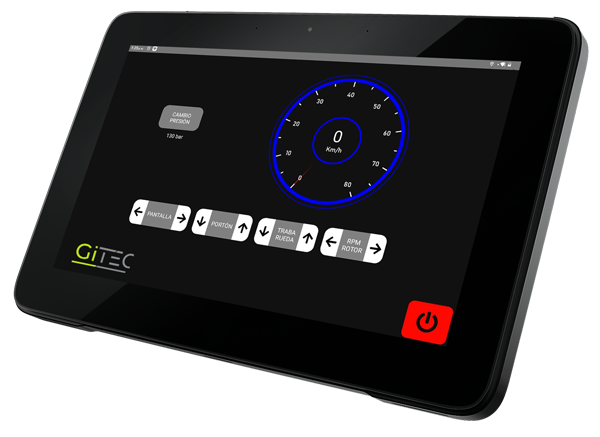 Control por pantalla para Sistemas Hidráulicos